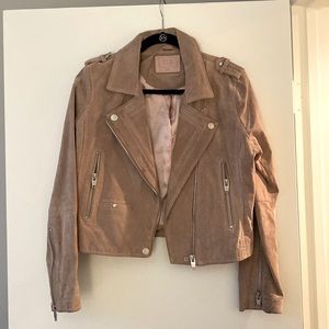 Light pink suede jacket